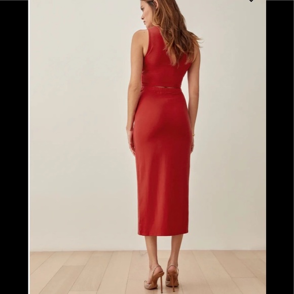 Reformation Red Cherry Rylan Set - Picture 4 of 9